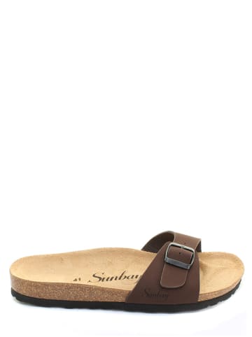 Sunbay Slippers "Jasmin" bruin
