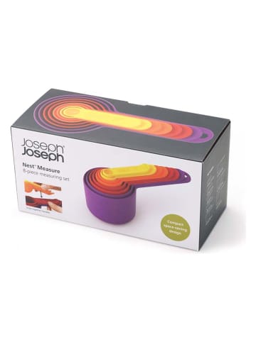 JosephJoseph 8er-Set: Messlöffel in Lila/ Rot/ Gelb