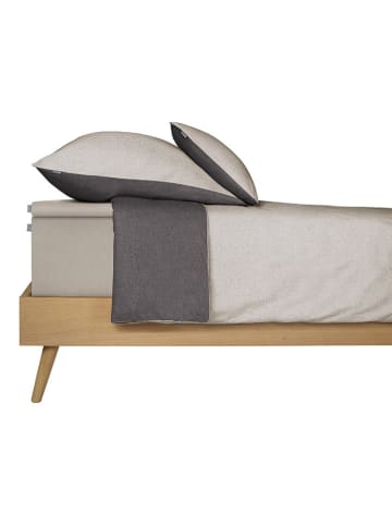 Schiesser Topperspannbettlaken "Flexi" in Taupe
