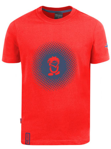 Trollkids Koszulka funkcyjna "Pointillism" w kolorze czerwono-niebieskim