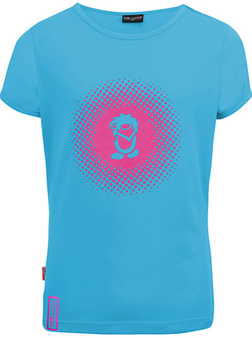 Trollkids Functioneel shirt "Logo" lichtblauw/roze