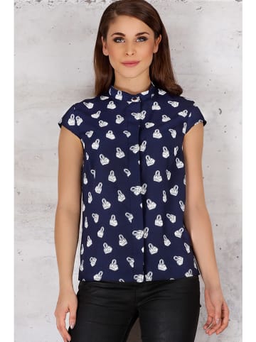 INFINITE YOU Shirt donkerblauw/wit