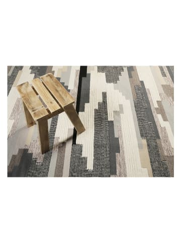 ESPRIT Schurwoll-Teppich "Kelim" in Grau/ Taupe