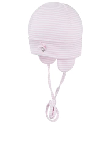 Döll Mütze in Rosa/ Weiß