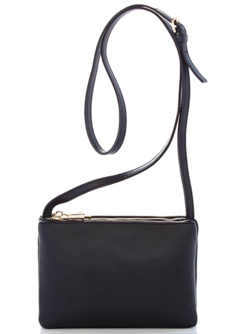 Mia Tomazzi Leren schoudertas "Ospedale" donkerblauw - (B)25 x (H)15 x (D)10 cm