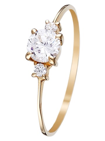 L instant d Or Gold-Ring "Intuition" mit Edelsteinen