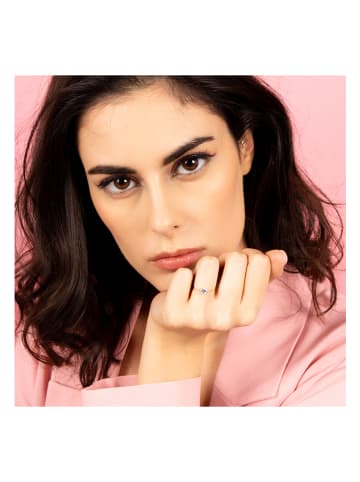 L instant d Or Gouden ring "Intuition" met edelstenen