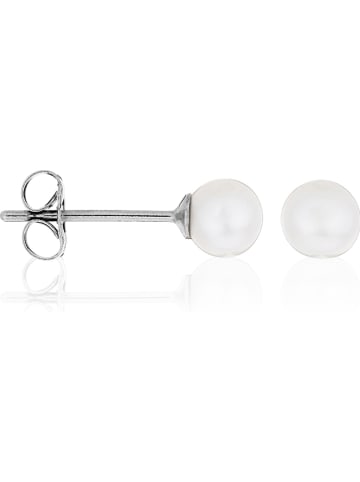 DIAMOND & CO Witgouden oorstekers "My pearl" met parels