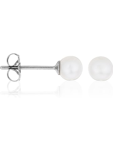 L instant d Or Weißgold-Ohrstecker "My Pearl" mit Perlen