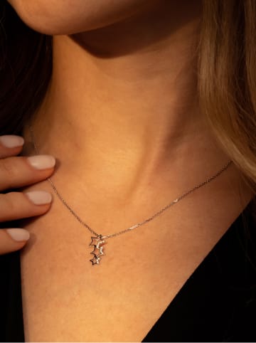 L instant d Or Weißgold-Anhänger "Constellation" mit Edelsteinen