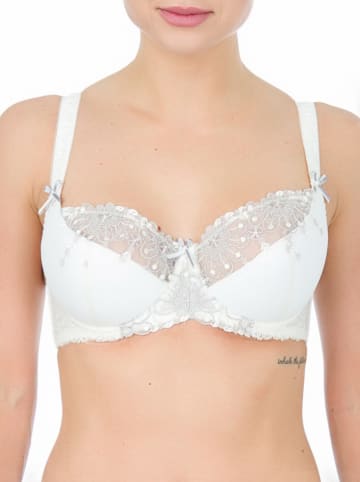 Valea Halbschalen-BH "Perla" in Creme/ Grau