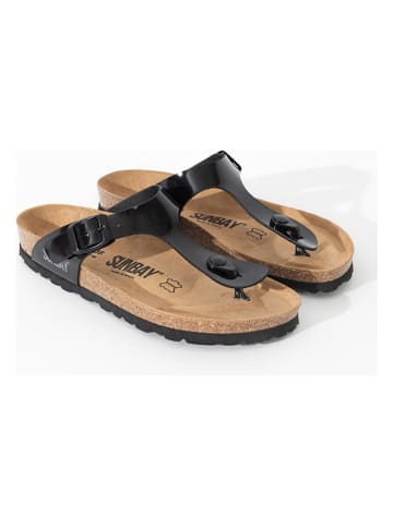 Sunbay Teenslippers "Camelia" zwart