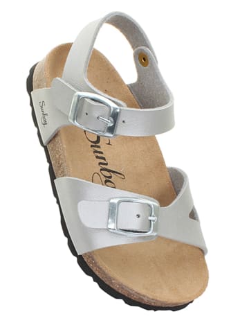 Sunbay Sandalen "Lys" zilverkleurig