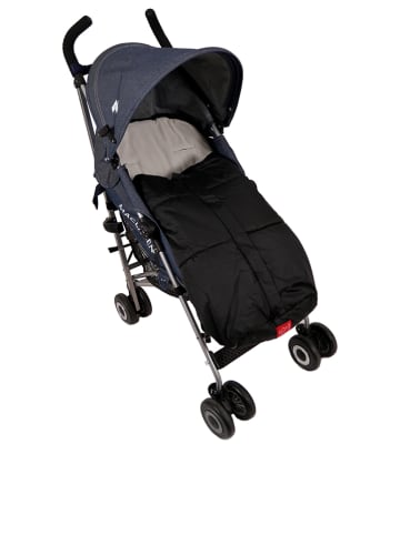 Kaiser Naturfellprodukte Sommer-Fußsack "Rio" in Schwarz/ Weiß - (L)105 x (B)48 cm