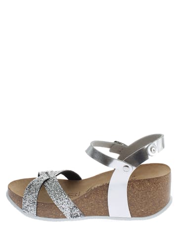 Sunbay Keilsandaletten "Pivoine" in Silber