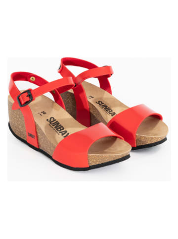 Sunbay Sleehaksandalen "Yucca" rood