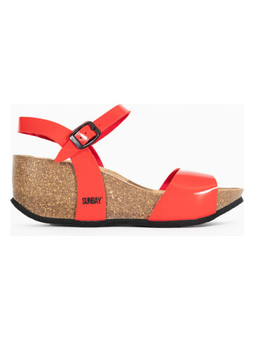 Sunbay Keilsandaletten "Yucca" in Rot