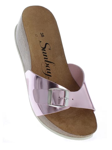 Sunbay Pantoletten "Lotus" in Rosa