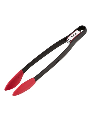 Tefal Szczypce kuchenne "Ingenio" w kolorze czarno-czerwonym - dł. 35,6 cm