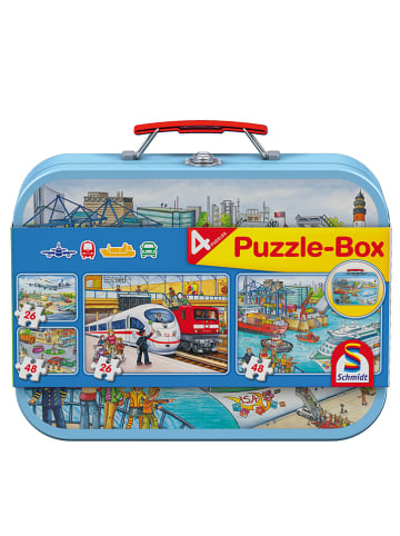 Schmidt Spiele 4er-Puzzle-Box "Verkehrsmittel" - ab 3 Jahren