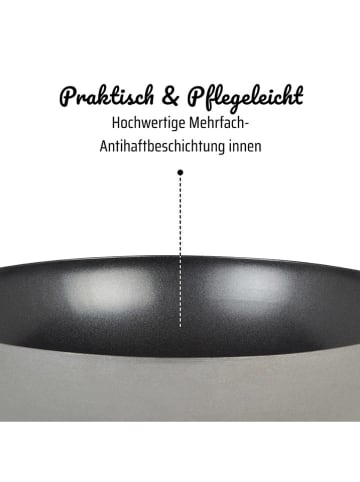 GSW Patelnia-wok "Mandarin" w kolorze szarym - Ø 30 cm