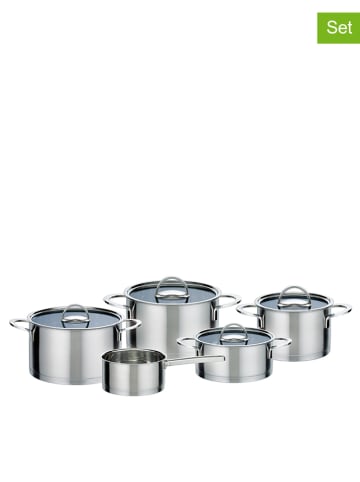 GSW 9tlg. Edelstahl-Kochtopf-Set "Elegance"