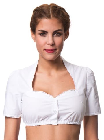 Turi Landhaus Dirndlbluse "Frida" in Weiß