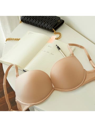 Wonderbra Biustonosz push-up w kolorze beżowym