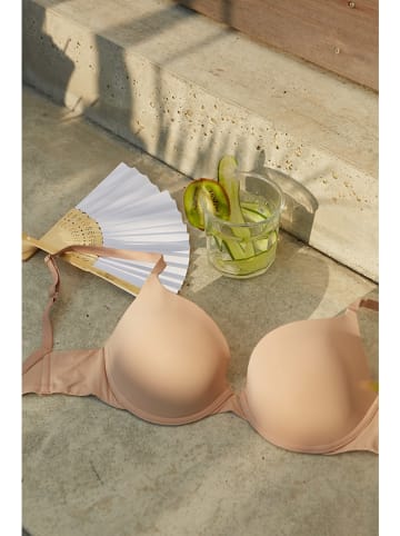 Wonderbra Biustonosz push-up w kolorze beżowym