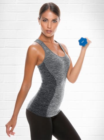 Controlbody Top sportowy w kolorze szarym