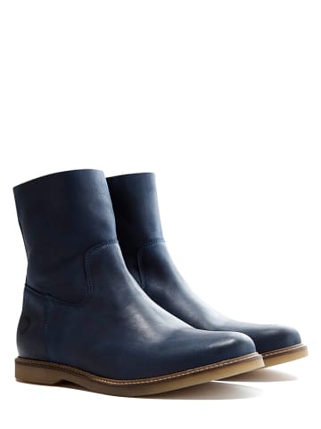 TRAVELIN' Leren boots "Marseille" donkerblauw