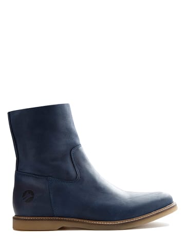 TRAVELIN' Leren boots "Marseille" donkerblauw