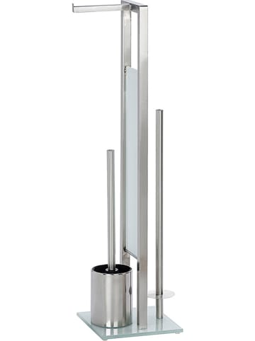 Wenko Stojak WC "Rivalta" w kolorze srebrnym - wys. 70 cm