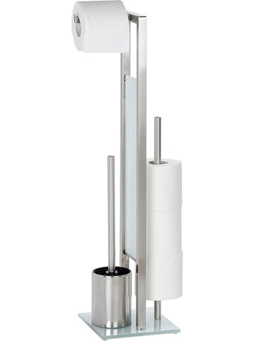 Wenko Stojak WC "Rivalta" w kolorze srebrnym - wys. 70 cm
