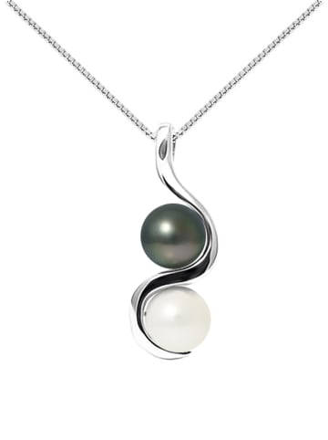 ATELIERS SAINT GERMAIN Zilveren ketting met Tahitiparels - (L)42 cm