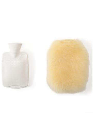 Hofbrucker Lammfell-Wärmflasche in Natur - (L)28 x (B)20 cm