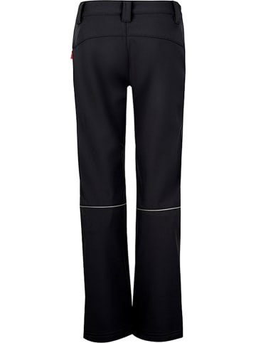 Trollkids Spodnie softshellowe "Fjell" w kolorze czarnym