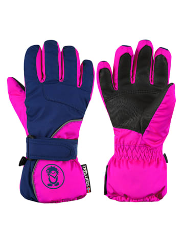 Trollkids Functionele handschoenen "Troll" roze/donkerblauw