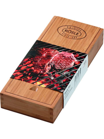 Rösle 4er-Set: Steakmesser in Schwarz - (L)23 cm