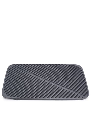 JosephJoseph Abtropfmatte "Flume" in Grau - (B)43,5 x (T)31,5 cm