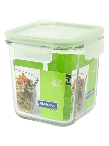 Glasslock Pojemnik "Air" w kolorze zielonym do mikrofalówki - 920 ml