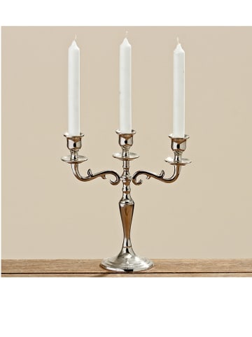 Boltze Kerzenleuchter "Varas" in Silber - (H)26 cm