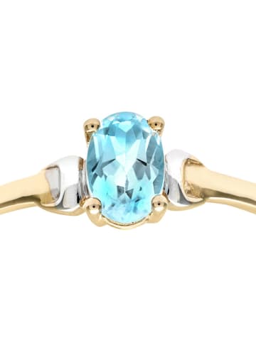 Diamant Exquis Gold-Ring mit Edelstein