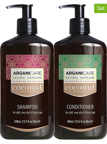 Argani Care 2-delige haarverzorginigsset "Coconut", elk 400 ml