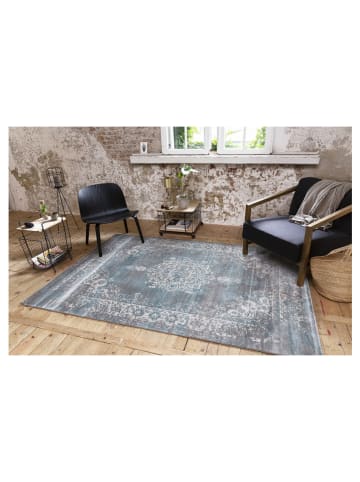 Lifa Living Laagpolig tapijt "Cool Vintage" grijs/blauw