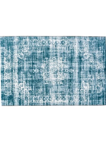 Lifa Living Laagpolig tapijt "Cool Vintage" blauw