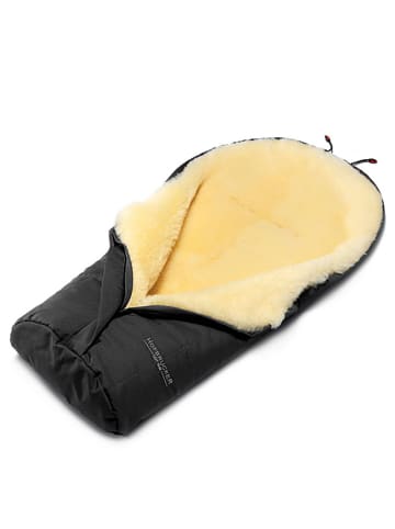 Hofbrucker Śpiworek "Eskimo" w kolorze czarnym - 80 x 34 cm