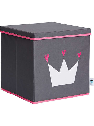 STORE IT Opbergbox grijs/roze - (B)33 x (H)33 x (D)33 cm