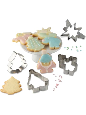 Dr. Oetker 5er-Set: Edelstahl-Ausstecher "Weihnachten"