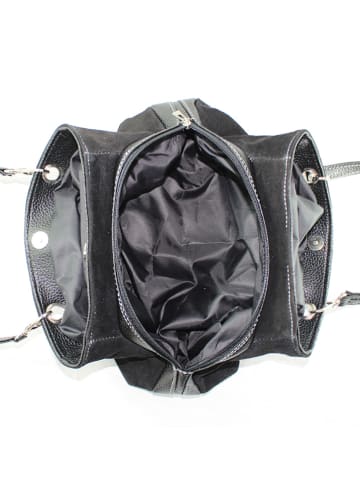 ORE10 Skórzana torebka w kolorze czarnym - 32 x 20 x 14 cm